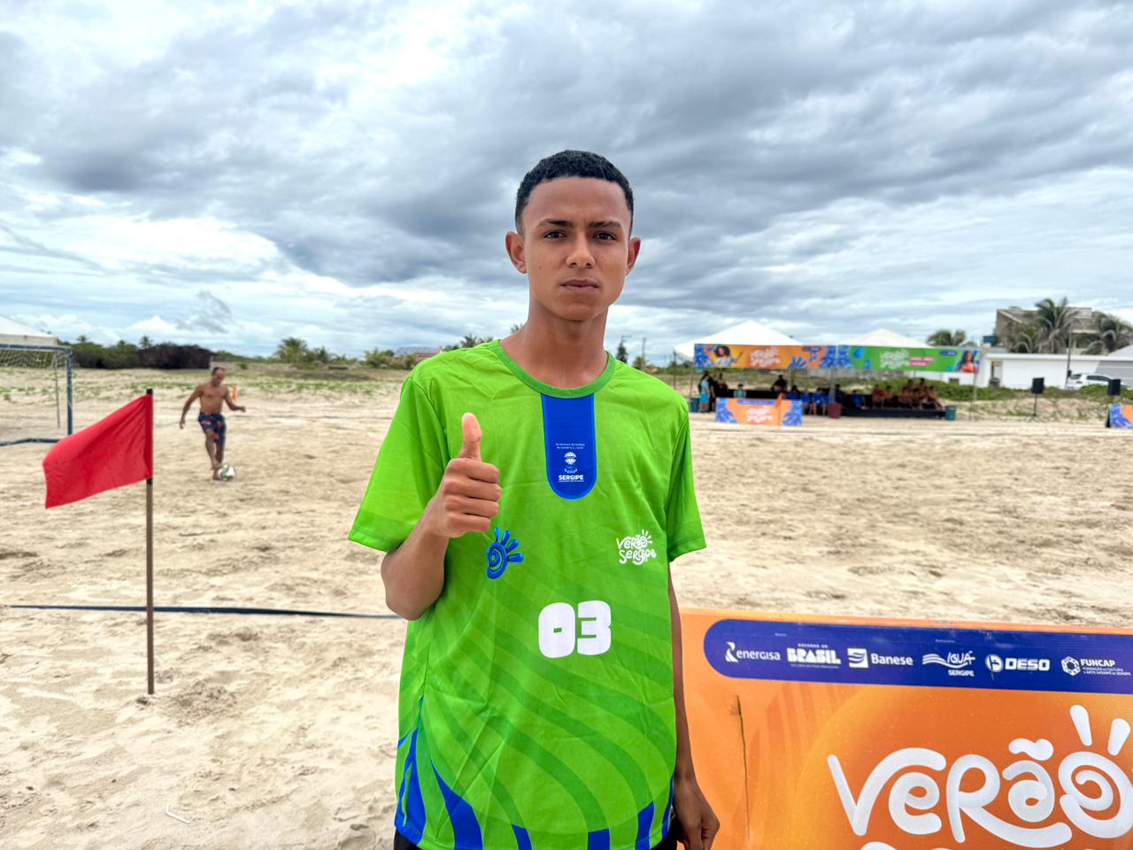 O atleta Cauã Santos