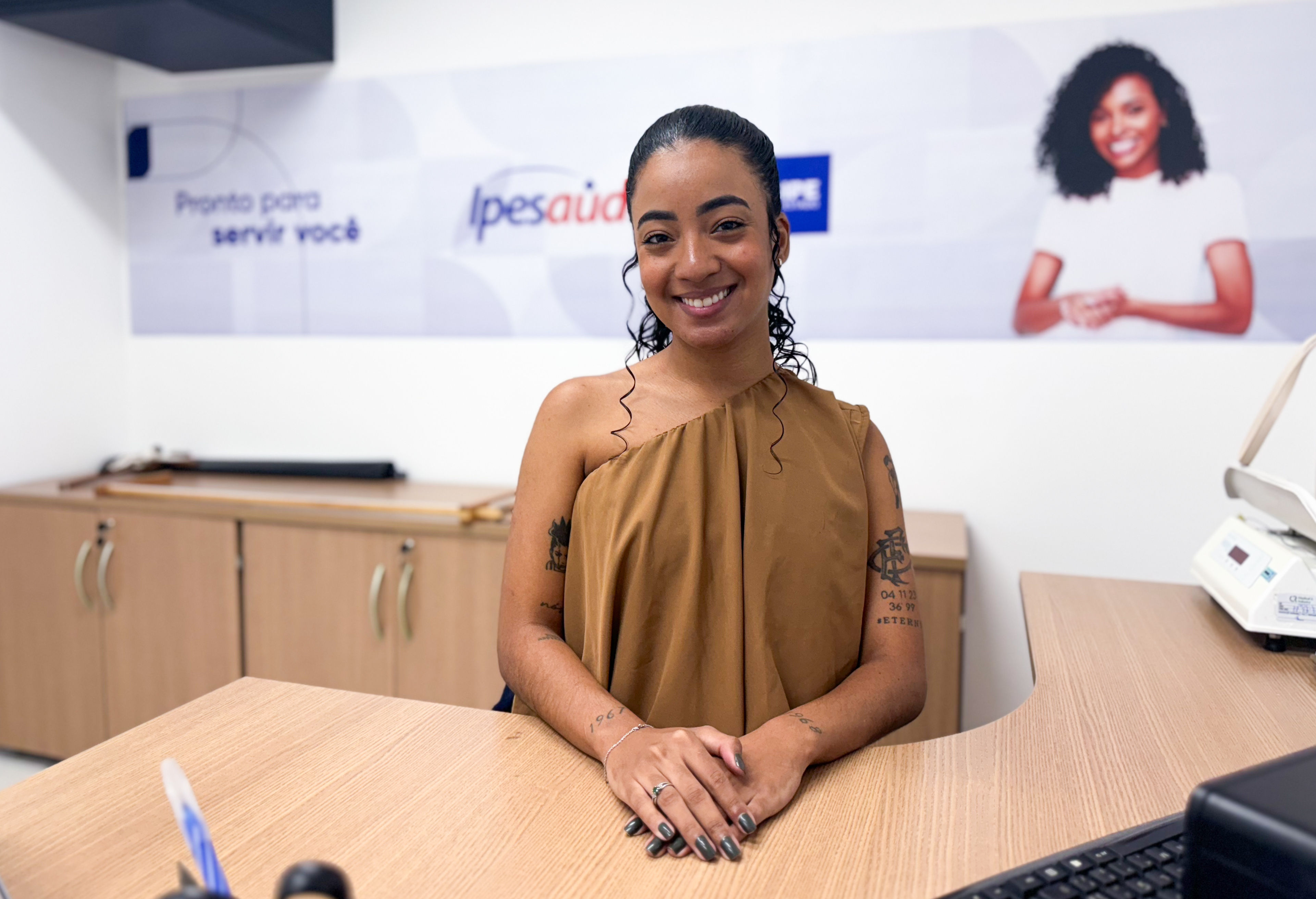 Esther Emmanuely Nascimento, coordenadora da Unidade do Ipesaúde em Estância // Fotos: Ascom Ipesaúde