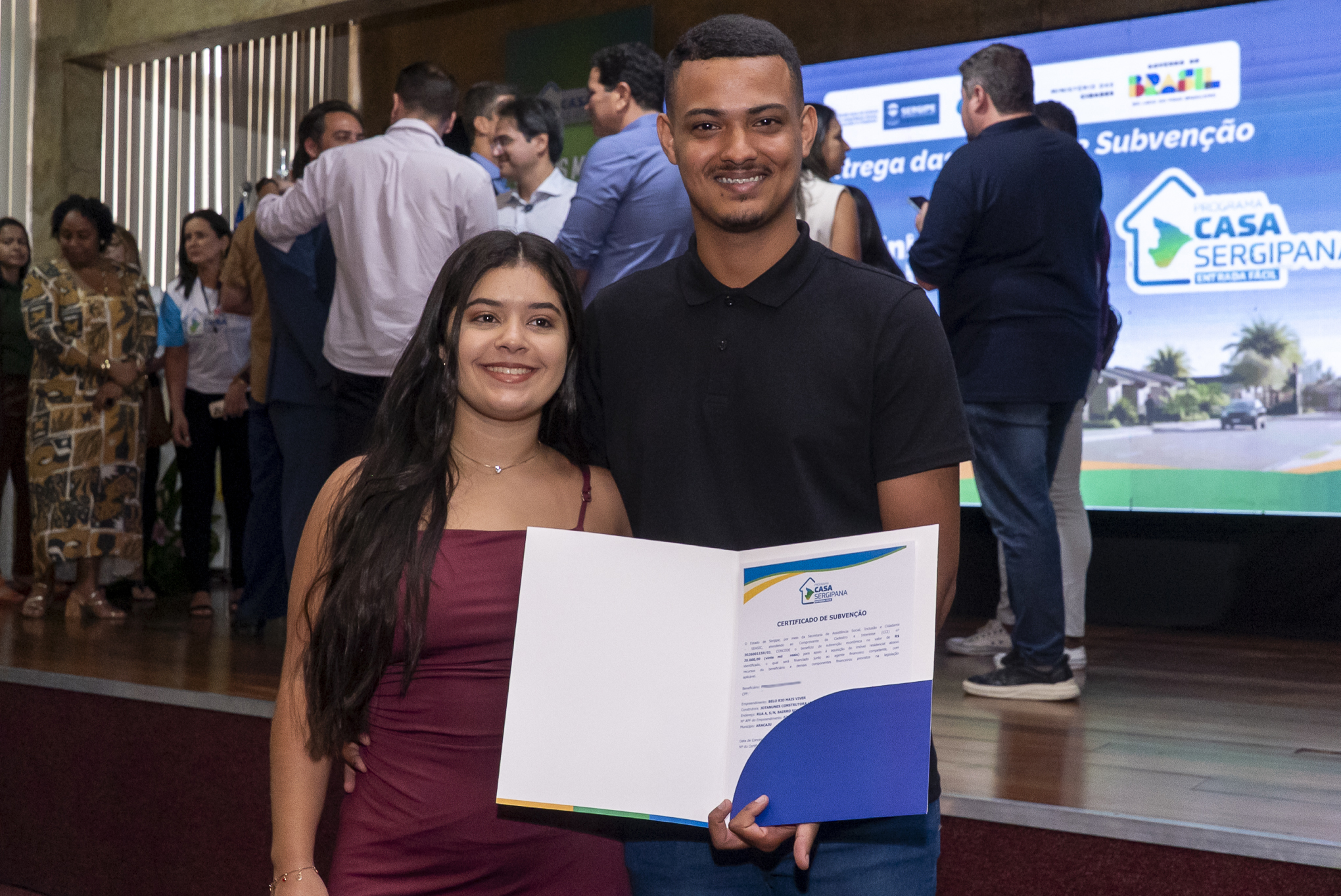 Felipe Lima e a esposa disseram que planejam ter um filho após o benefício do Casa Sergipana | Foto: Erick O'Hara