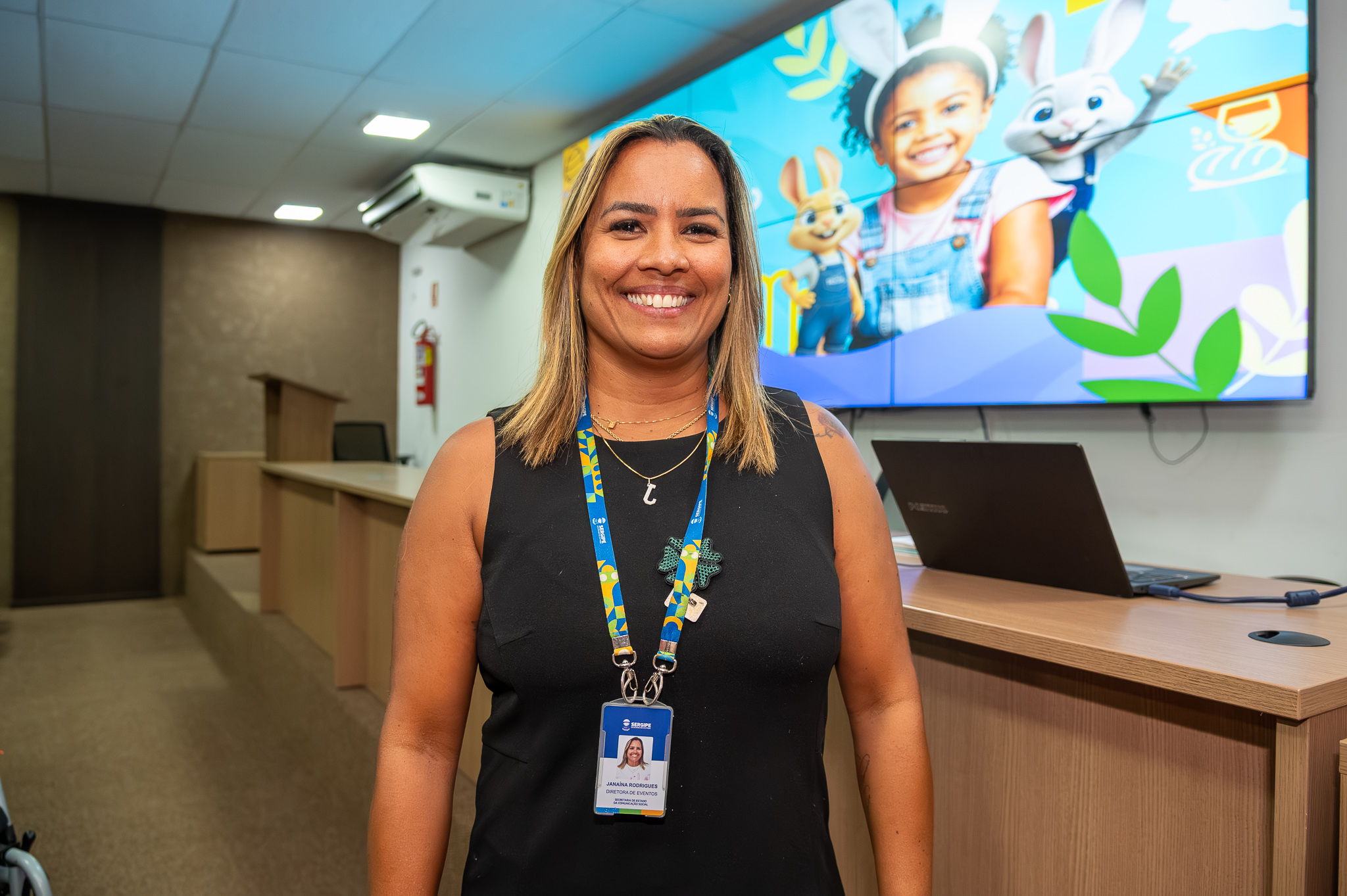 Diretora de Eventos da Secom, Janaína Rodrigues