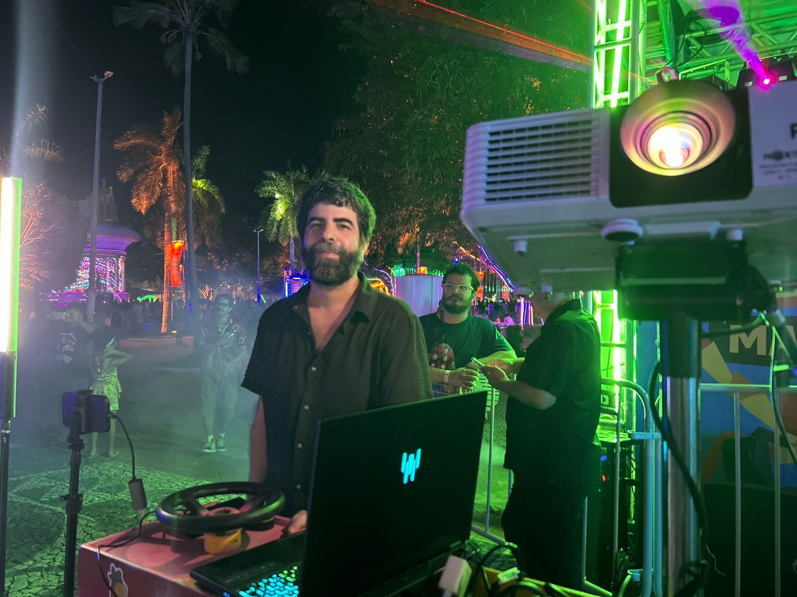 Gabriel Barreto, apresentou a obra Transitório no Centro da cidade // Fotos: Ascom Funcap