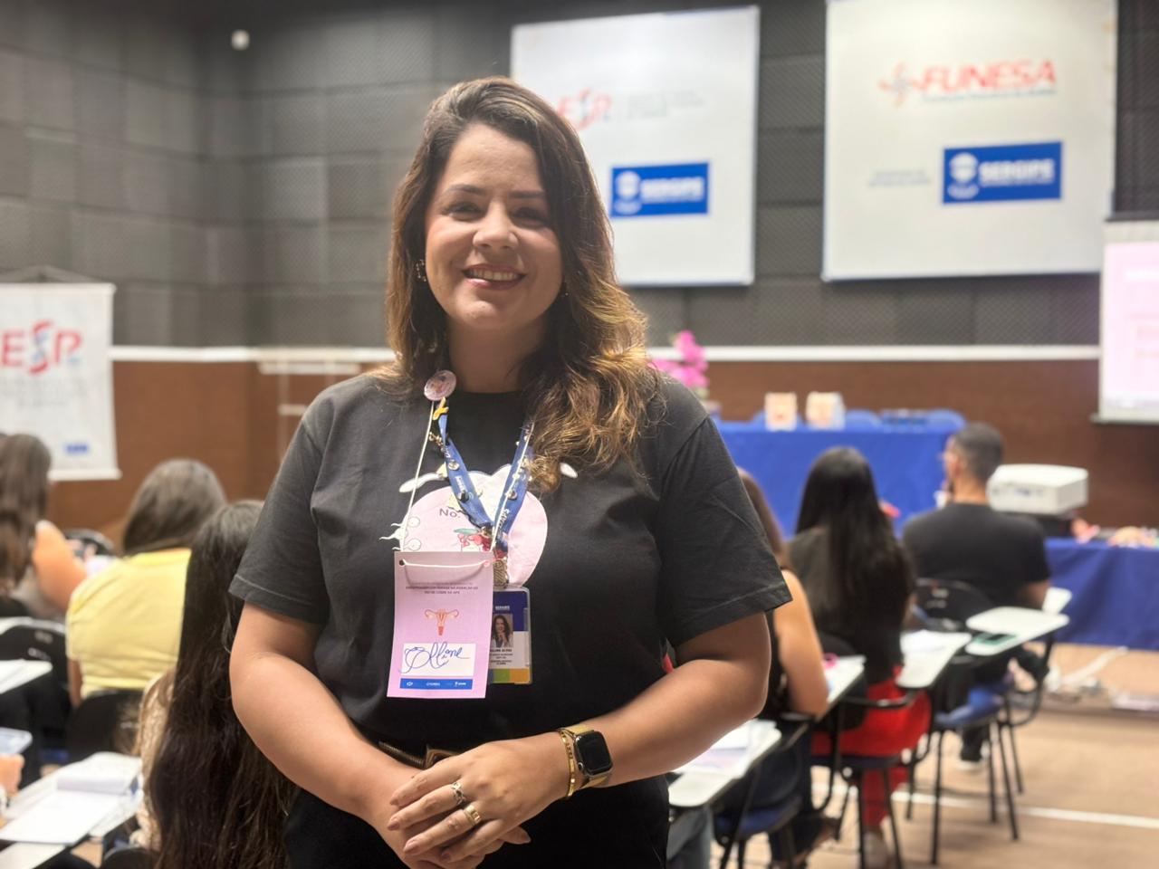 A enfermeira e referência técnica da Saúde da Mulher da SES, Eline Alves