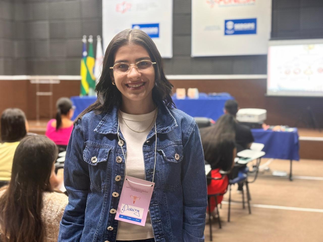 A enfermeira Daiany Garcia, do município de Itaporanga