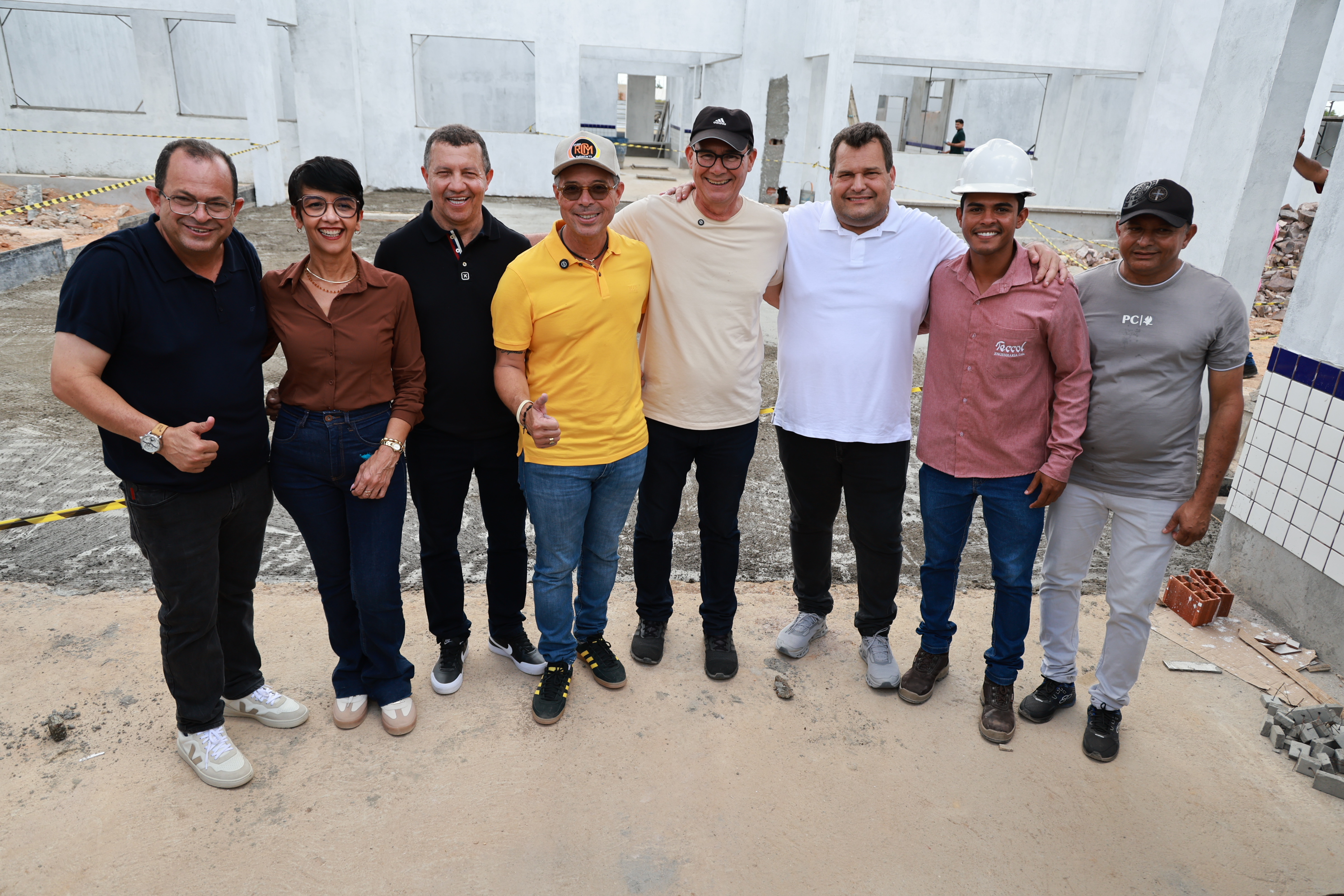 Governador Fábio Mitidieri e secretária Gilvânia Guimarães em visita a Boquim