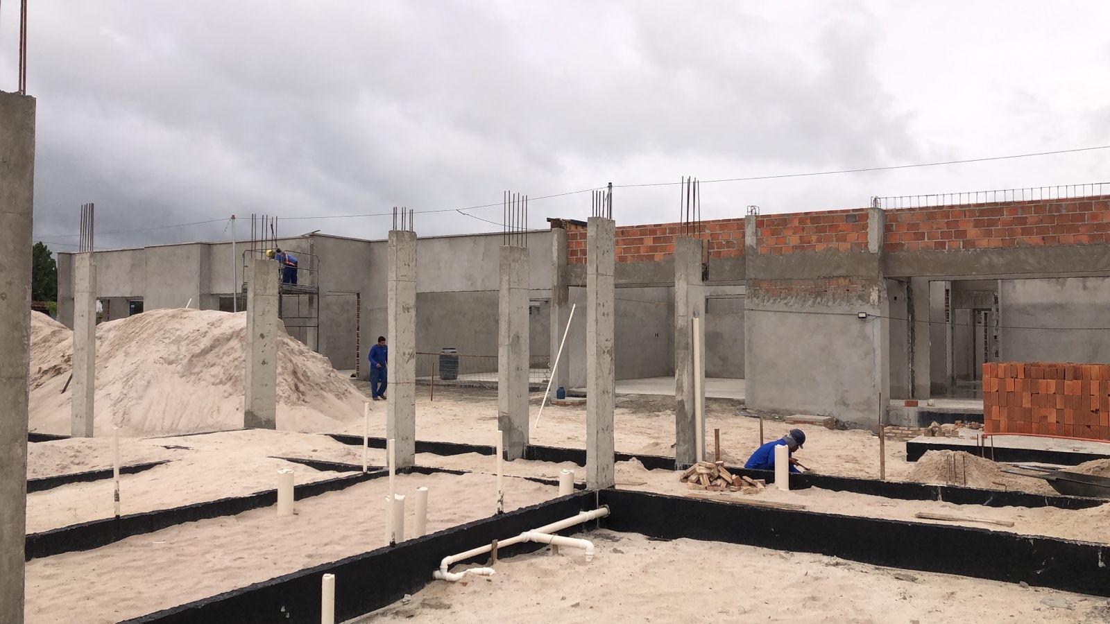 Obras da creche-escola de Campo do Brito