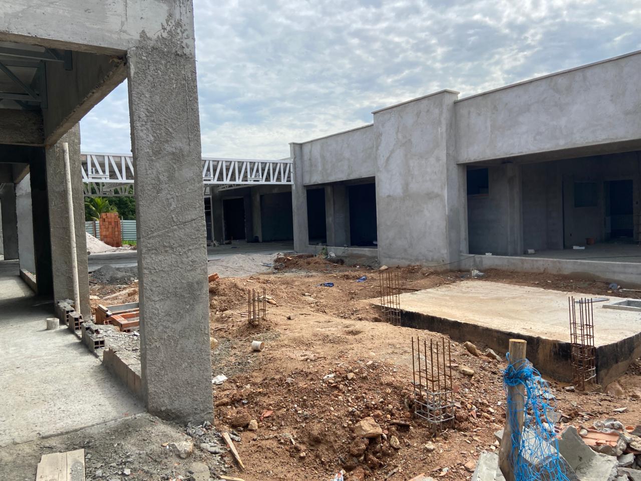 Obras da creche-escola de Indiaroba