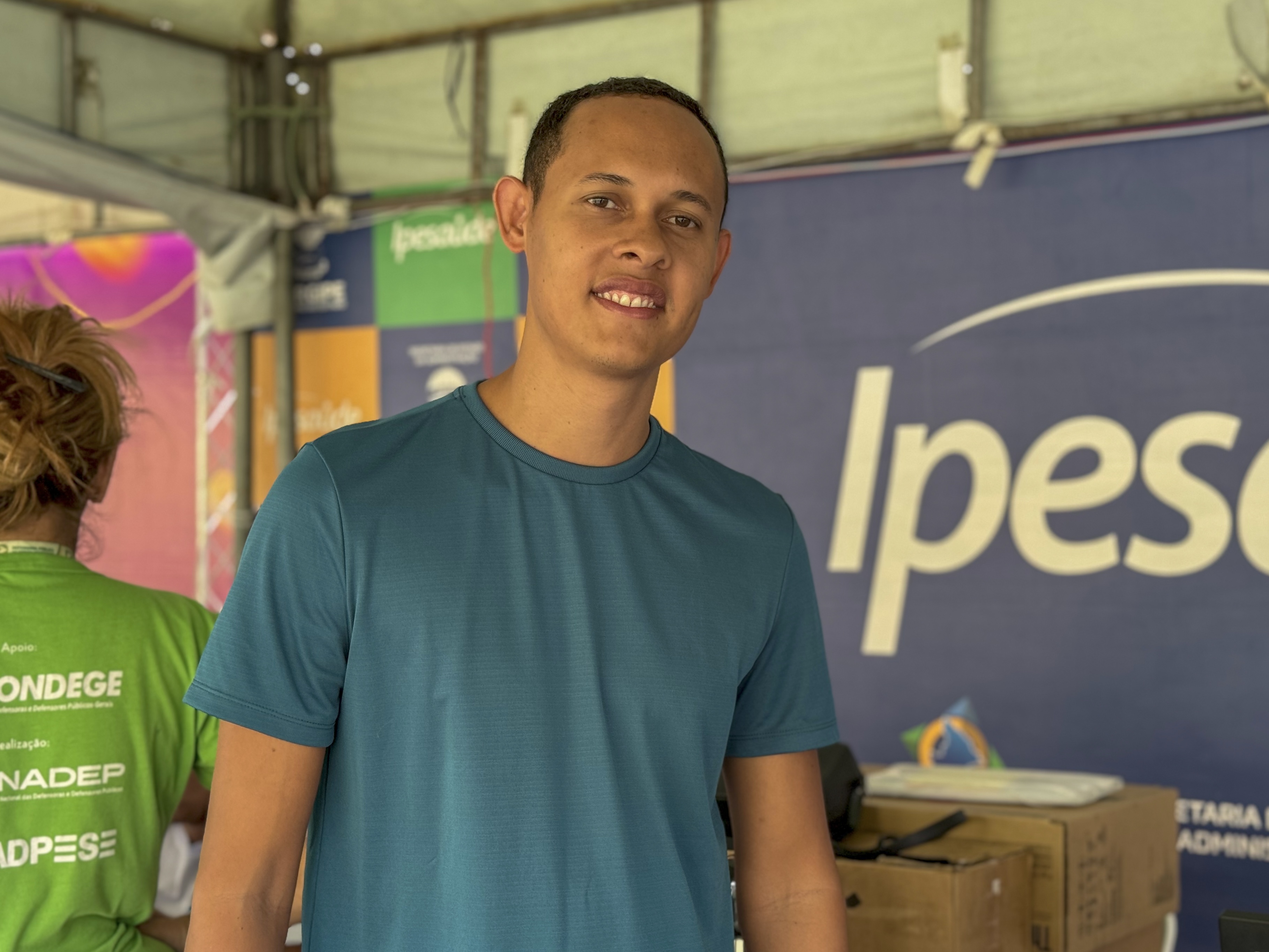 O beneficiário Lucas dos Santos