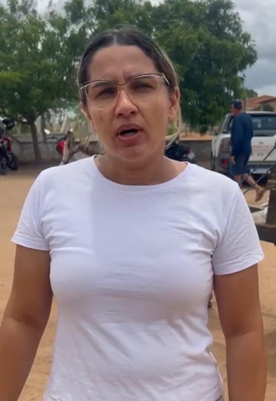 A agricultora do povoado Lagoa Grande - Carla dos Santos