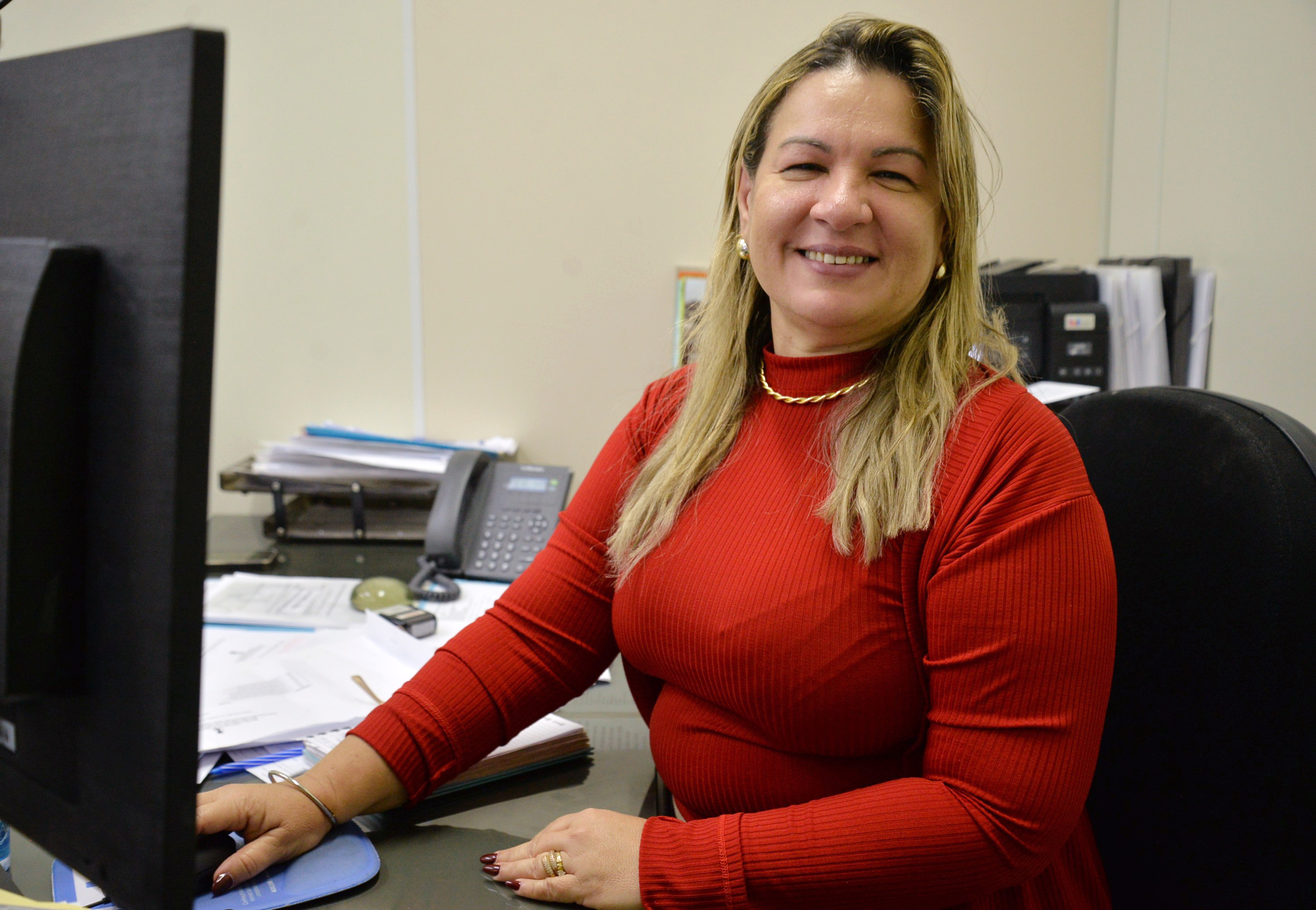 Diretora do Departamento de Inspeção Escolar, Maryvan Silveira