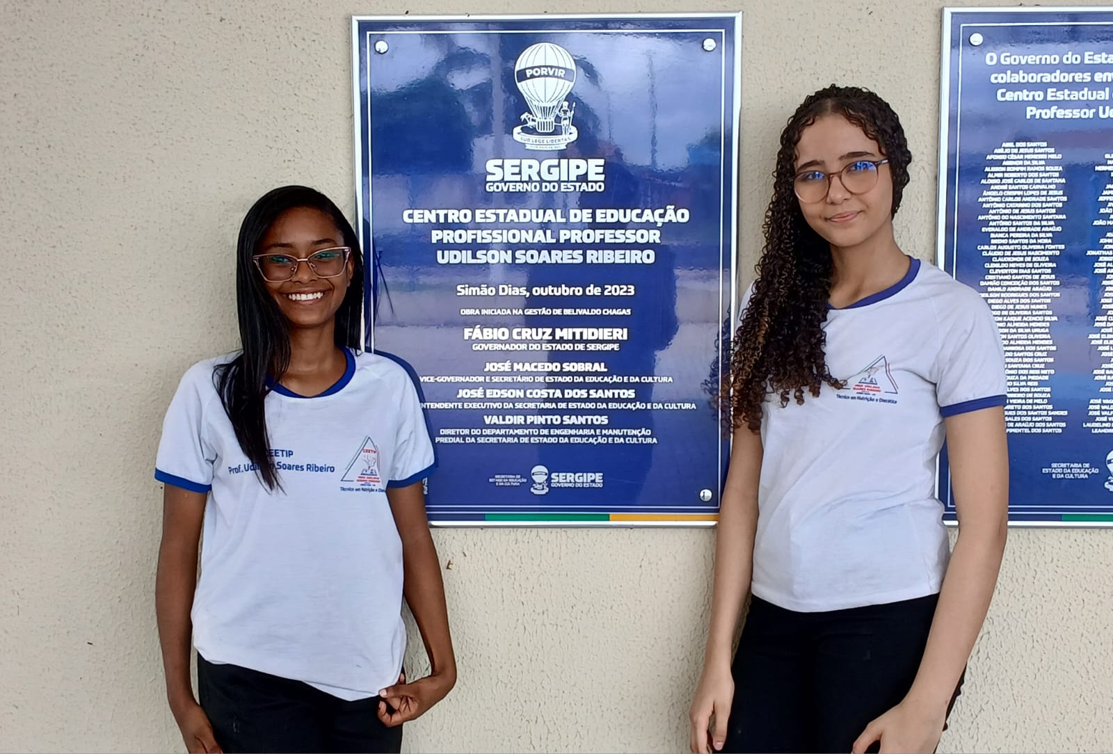 As colegas Kellem Rayca e Michela Anunciação