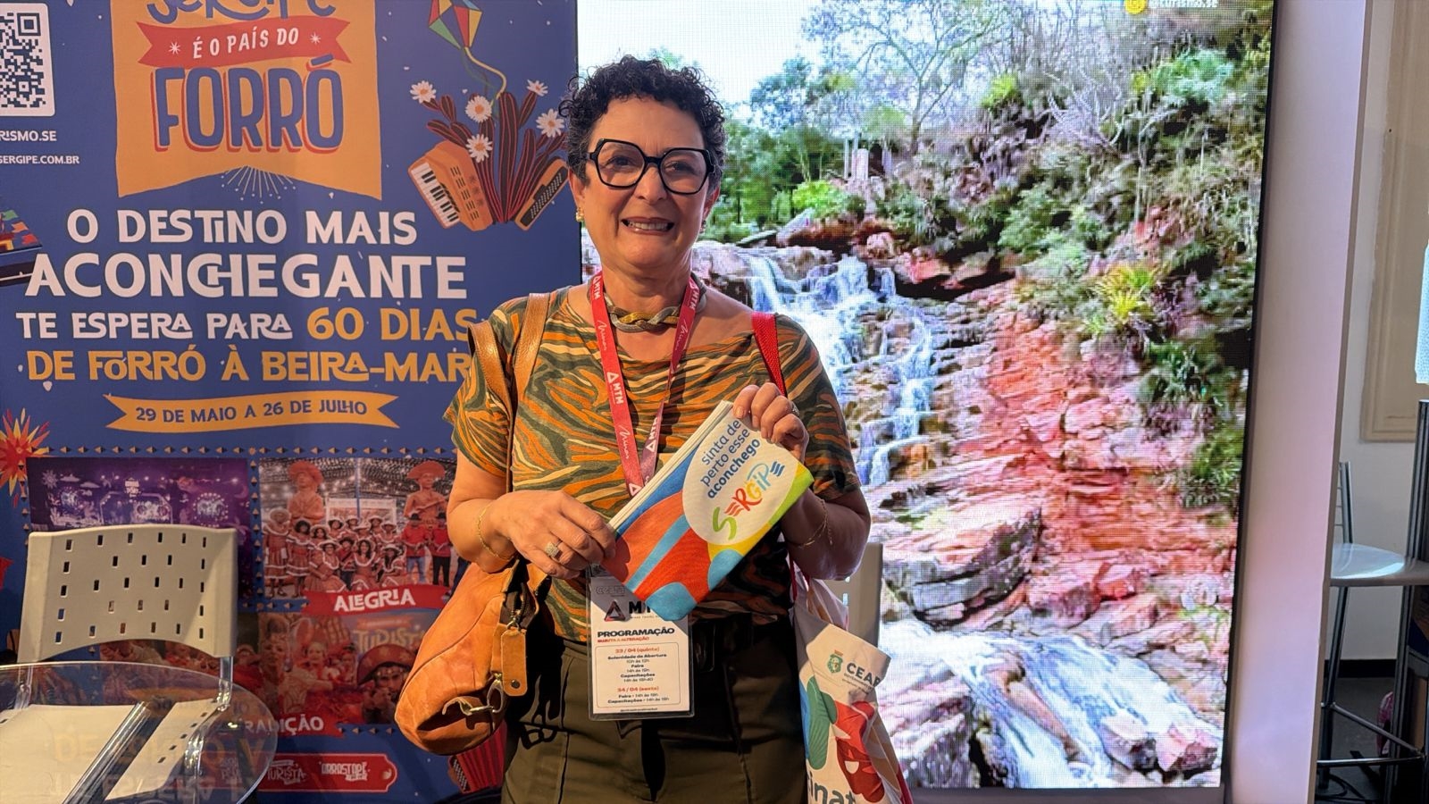 A agente de viagens Flávia Stortini disse que Sergipe é um lugar lindo e inesquecível / Foto: Eva Ramos