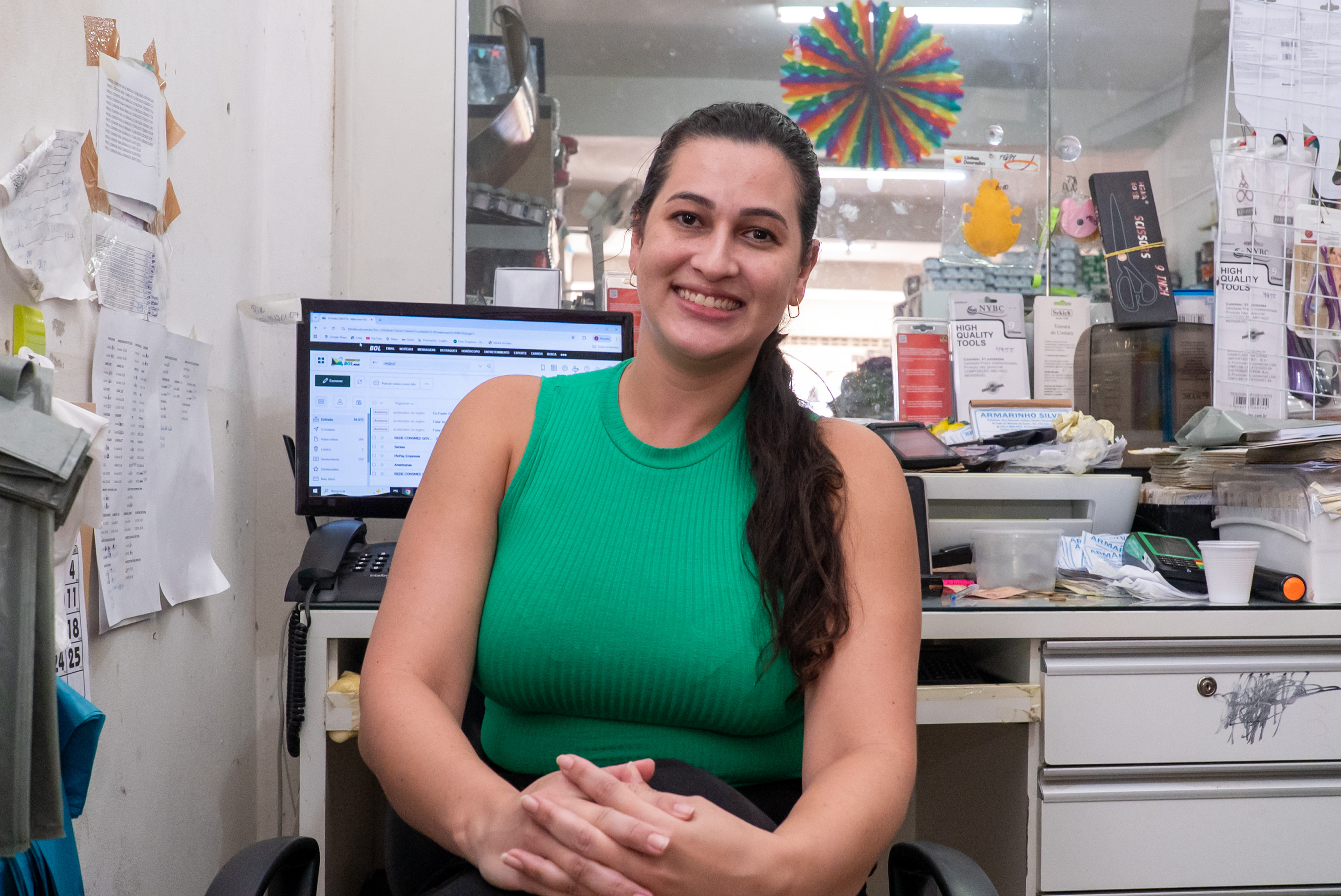 Gerente do armarinho, Deisi Silva comenta que as expectativas dos comerciantes estão altas com o evento