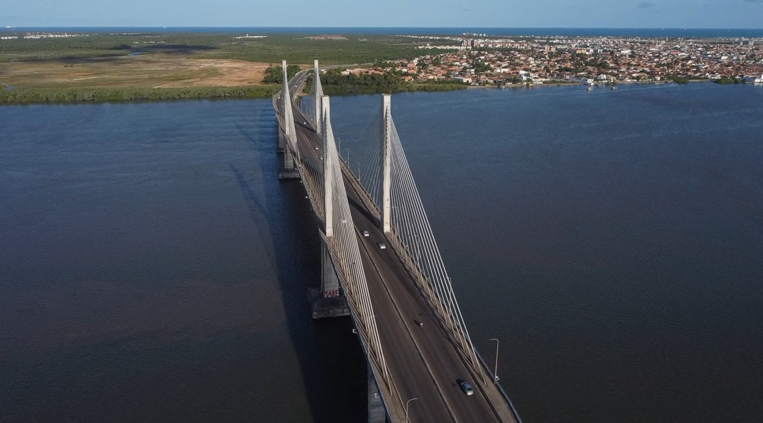 Governo de Sergipe inicia obra de iluminação cênica na Ponte Construtor João Alves // Foto : Ascom/ DER/SE