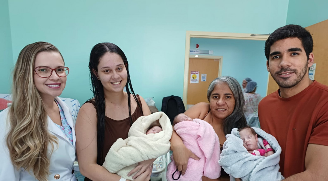 Recentemente, a unidade acompanhou um caso raro de trigêmeos que nasceram na MNSL e receberam tratamento completo até o momento da alta hospitalar / Fotos: Ascom SES