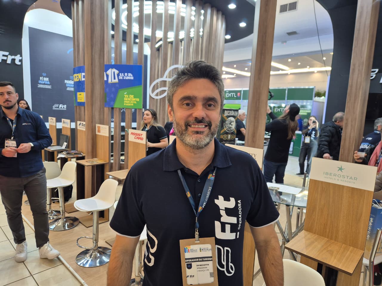 Marcos Bizzotto, da Frt Operadora, destacou a importância da parceria entre o Governo do Estado e o setor turístico para o fortalecimento do destino Sergipe no mercado nacional / Foto: Matheus Moura