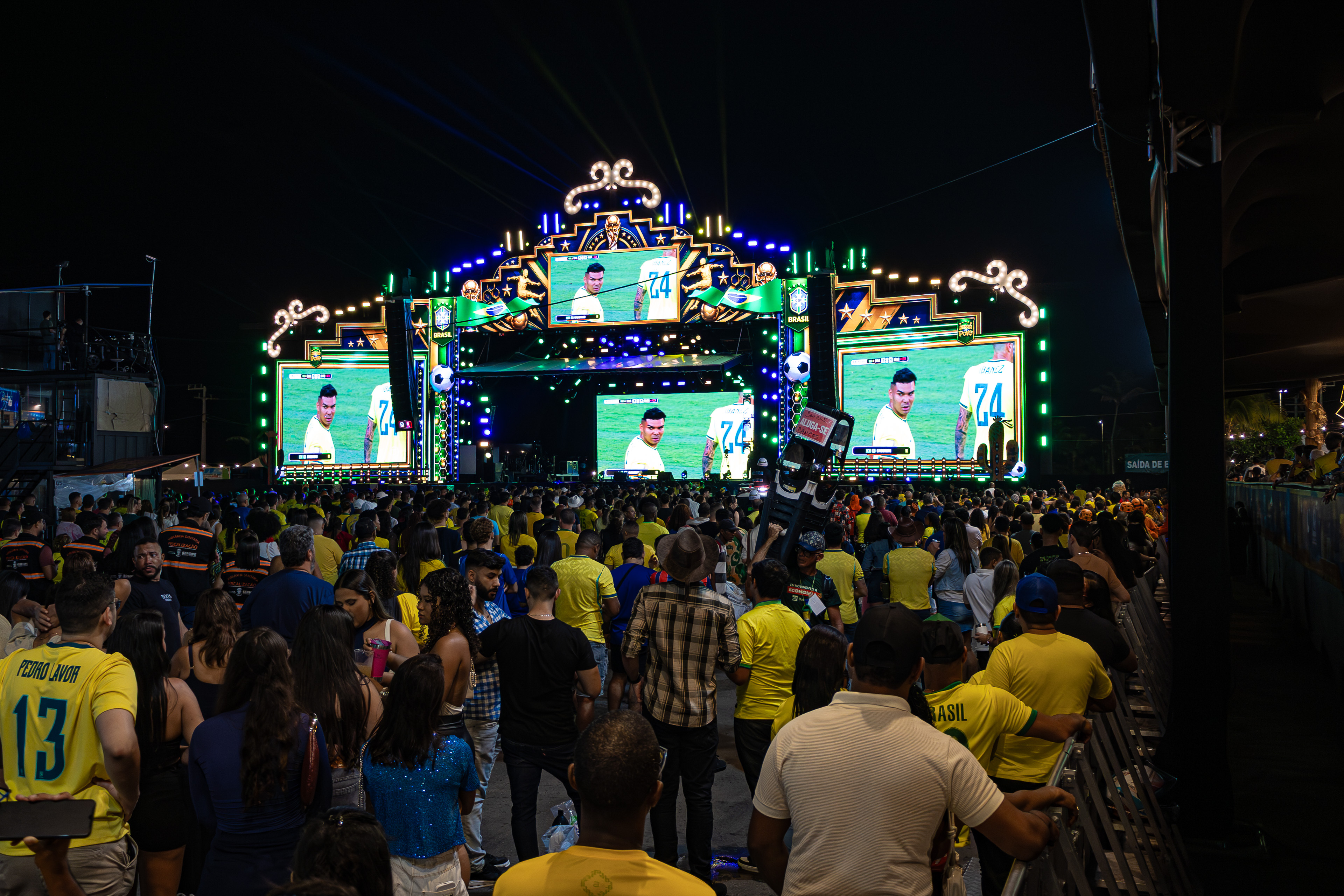 Nesta sexta-feira, é aguardado grande público no Arraiá do Povo, onde haverá transmissão do jogo do Brasil na Copa do Mundo / Foto: João Victor