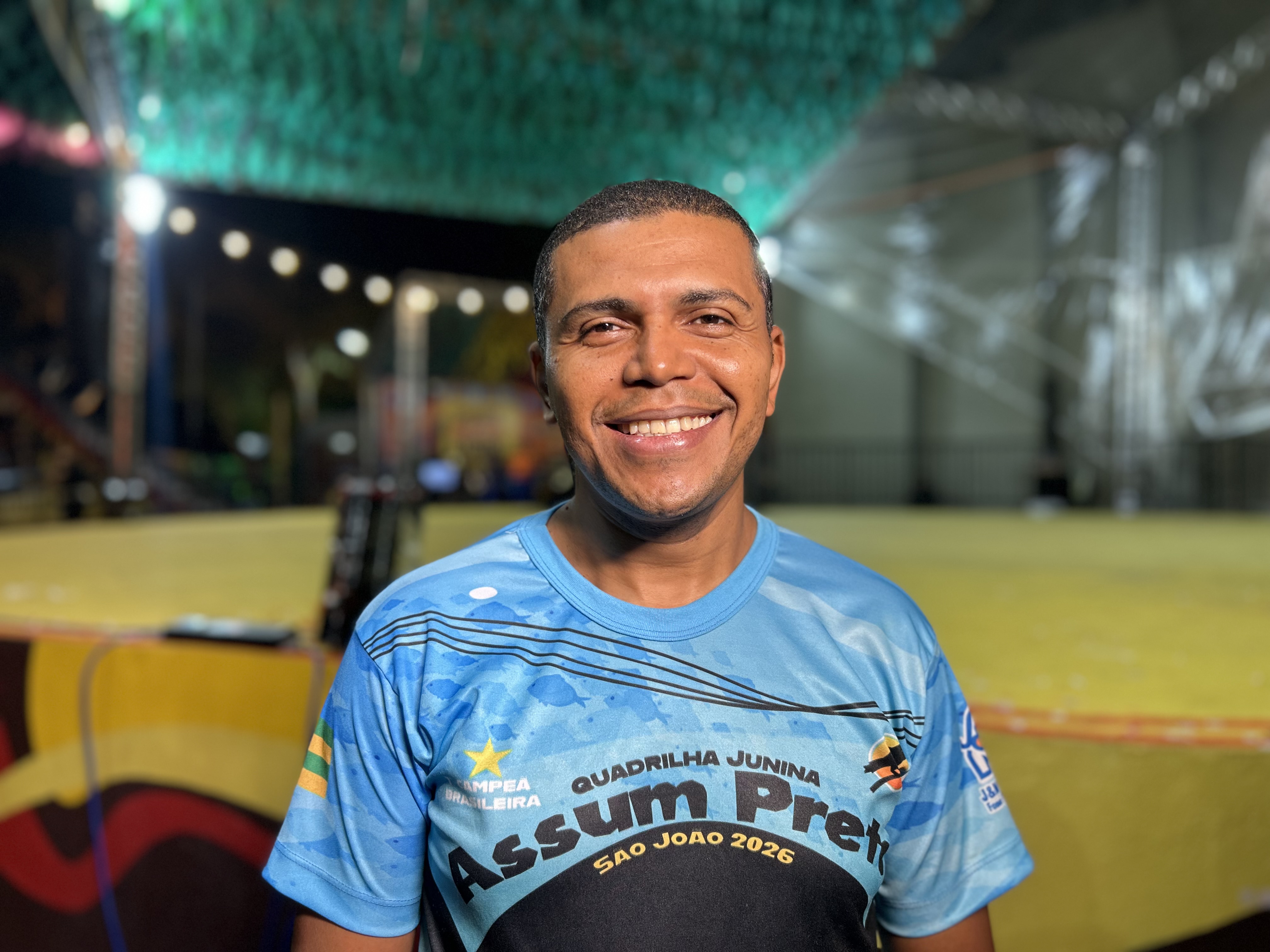 O diretor técnico da Quadrilha Junina Assum Preto, de Aracaju, Adriano de Morais.