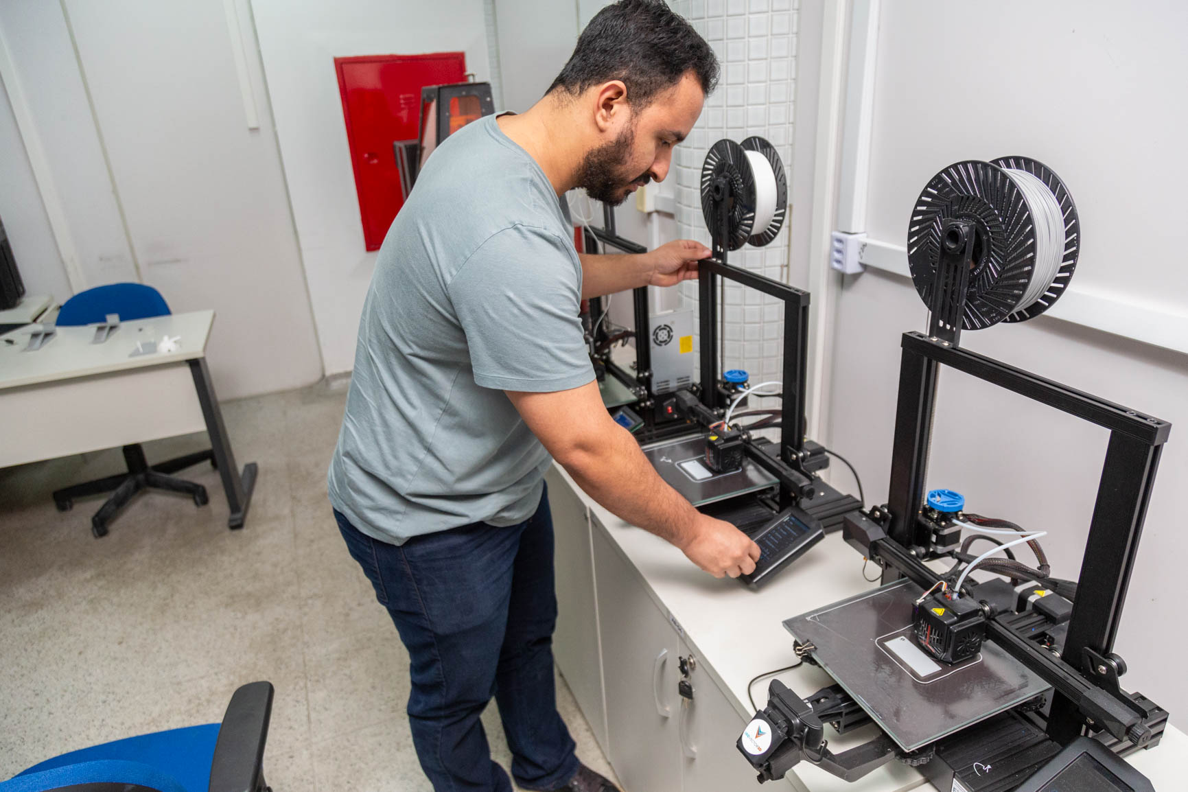 Laboratorio de impressao 3D faz parte da estrutura do SergipeTec / Foto: Igor Matias
