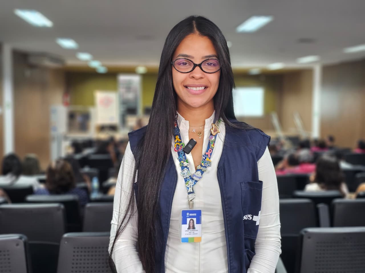 A enfermeira e responsável técnica pelas linhas de cuidado da Saúde do Homem e da Pessoa Idosa da SES, Lanay Laurentino / Foto: Nucom