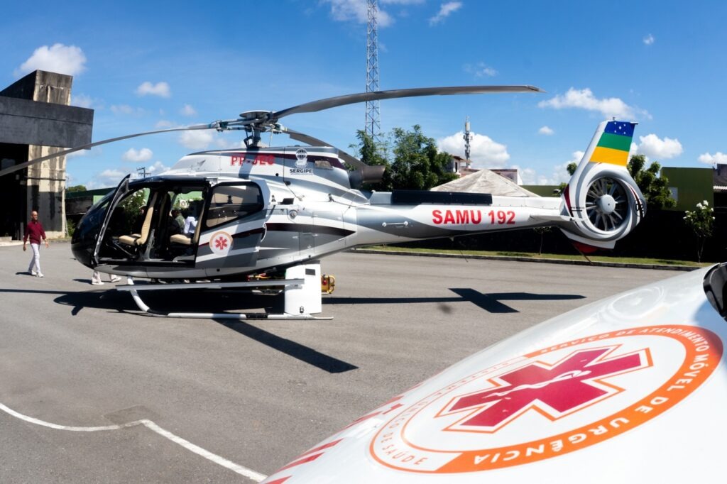 Aeronave do Samu 192 Sergipe reforça atendimento aeromédico no estado