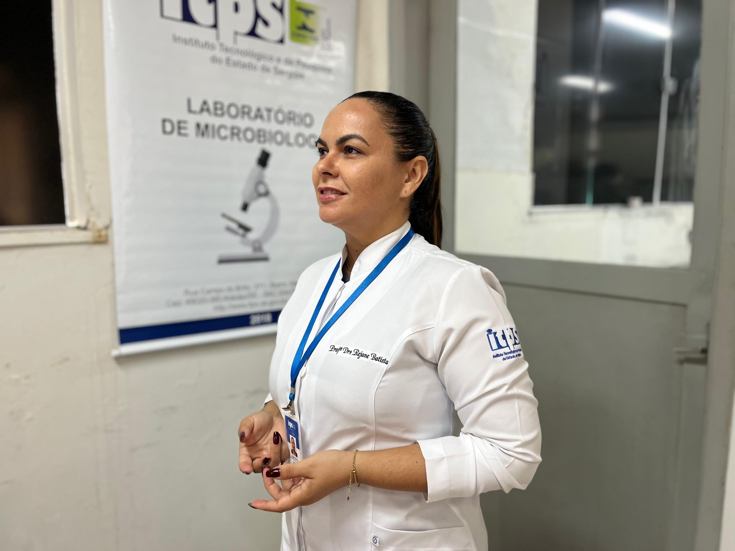 A microbiologista do ITPS e doutora em Biotecnologia, Rejane Batista / Foto: Ascom/ITPS